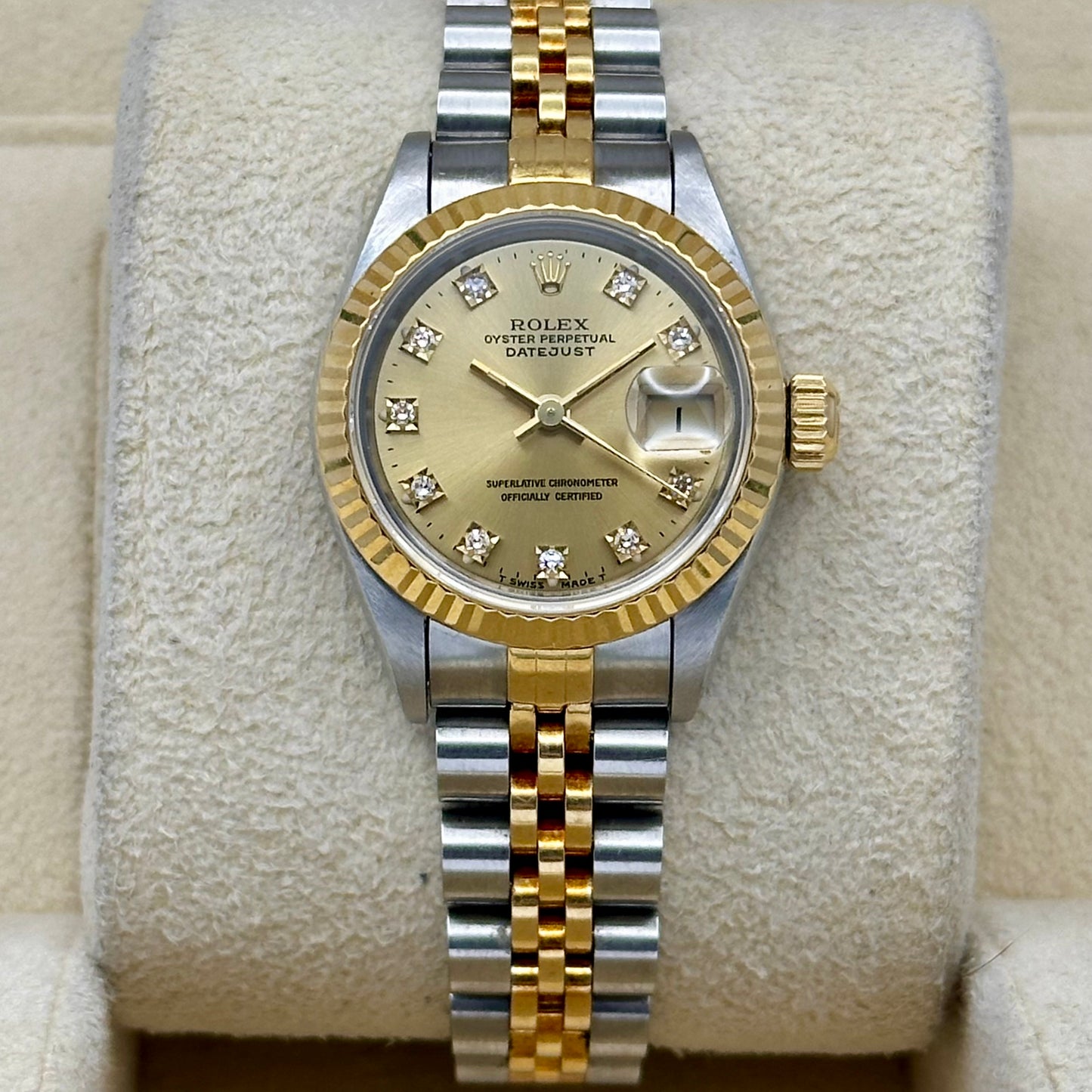 Lady-Datejust 26 Champagne Diamond Ref 69173G