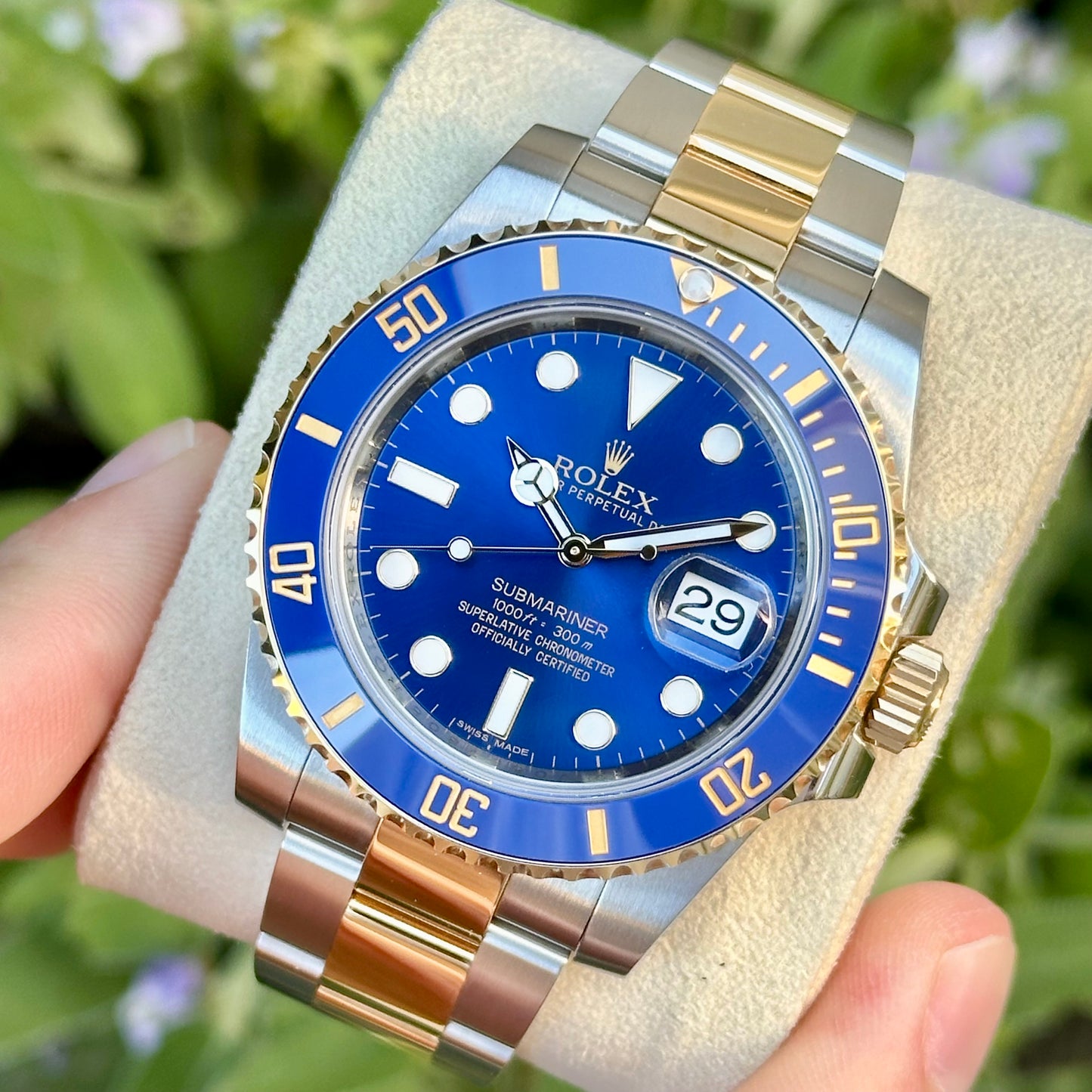 Submariner Date Sunburst Bluesy Ref 116613LB 2014