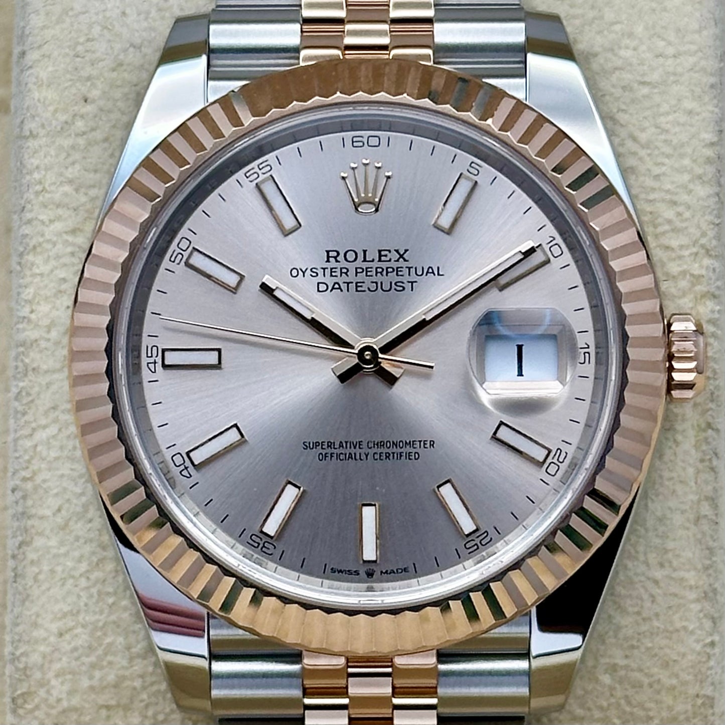 Datejust 41 Sundust 18K Rose Gold Ref 126331 2025