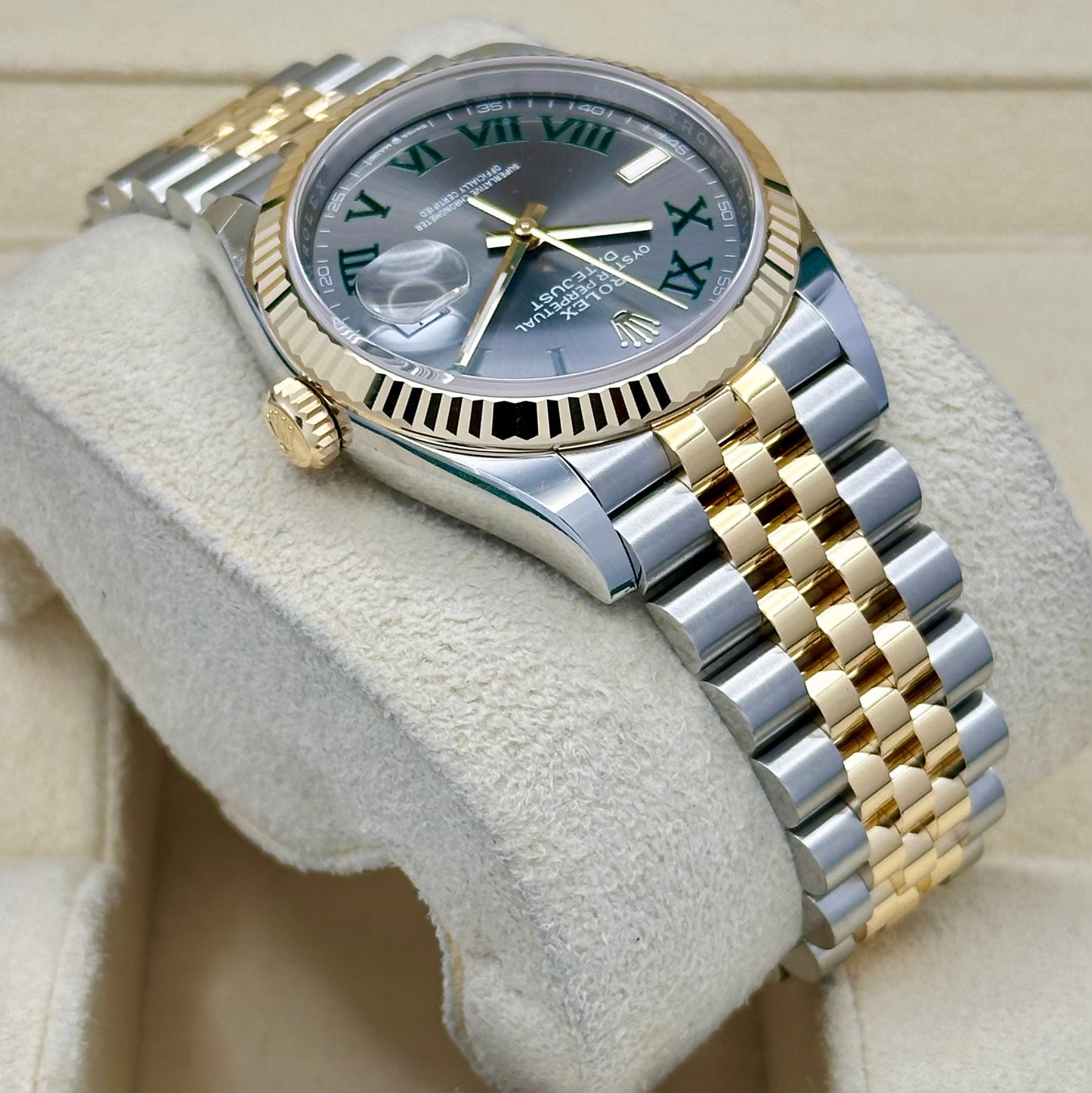 Datejust 36 Wimbledon 18K Yellow Gold Ref 126233 2025