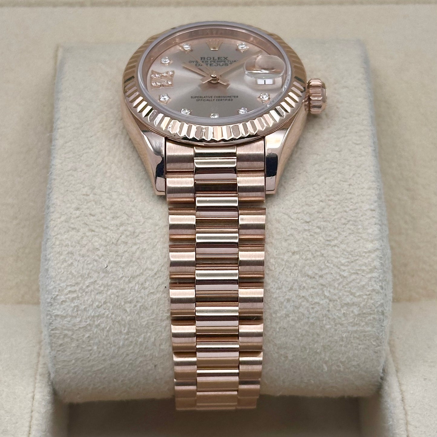 Lady-Datejust 28 Sundust Diamond Dial Ref 279175 2017