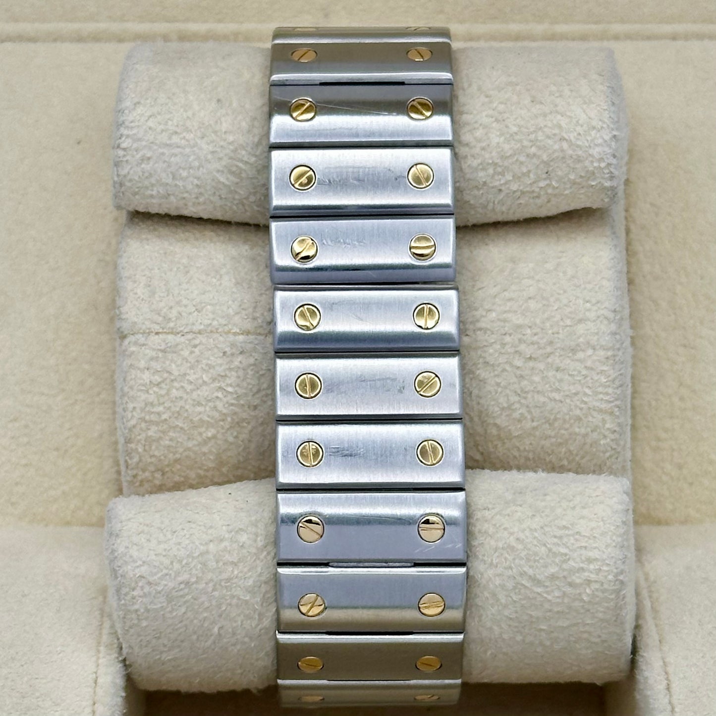 Santos Galbée Automatic XL White Romans 18K Yellow Gold Ref 2823 2008