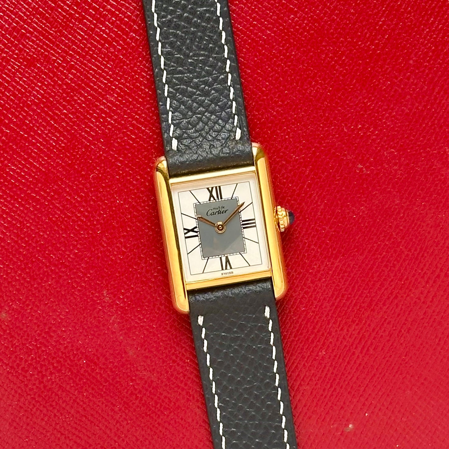 Tank Must Vermeil Small White Romans Ref 5057001 1990