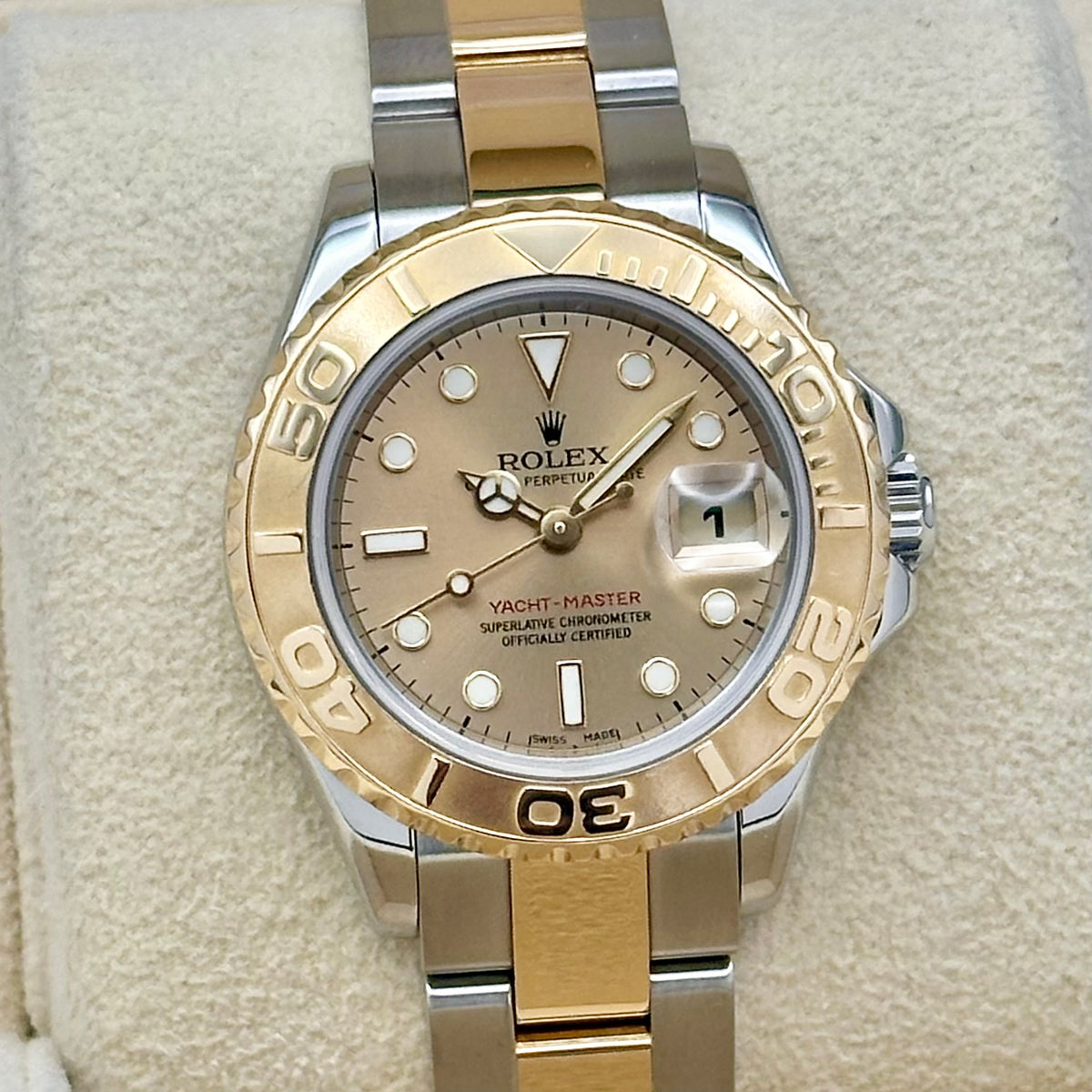 Lady Yacht-Master 29 Champagne 18K Yellow Gold Ref 169623 2006
