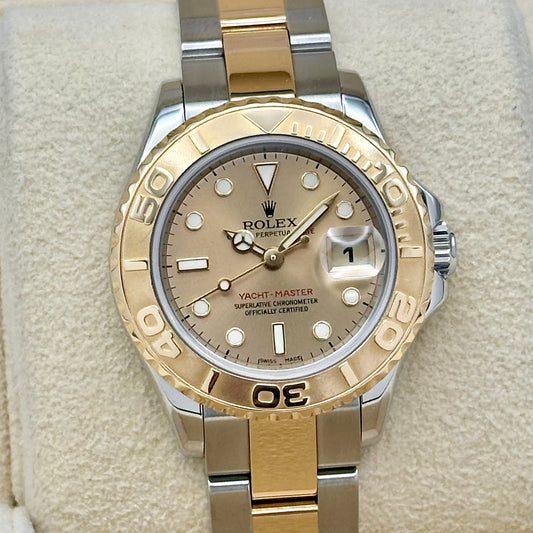 Lady Yacht-Master 29 Champagne 18K Yellow Gold Ref 169623 2006