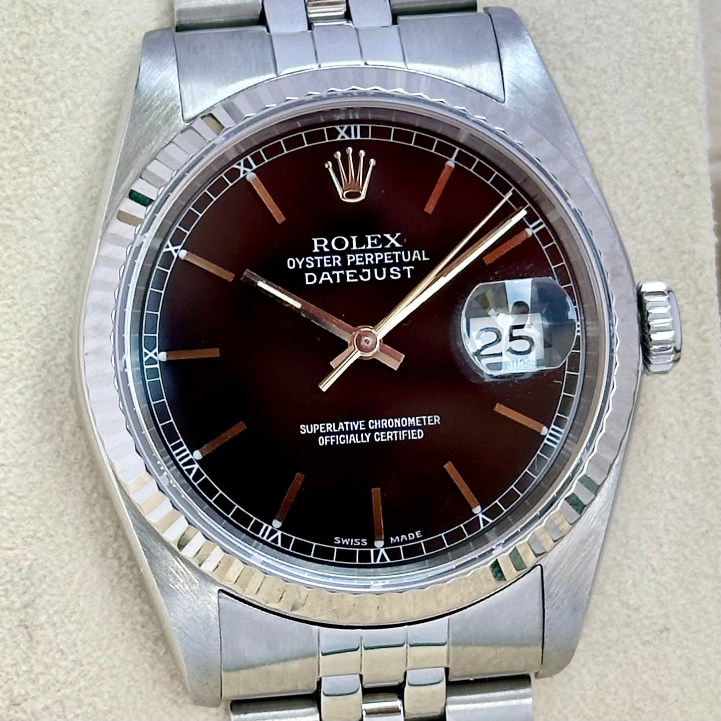 Rolex Datejust 36 Black Ref 16234 1990