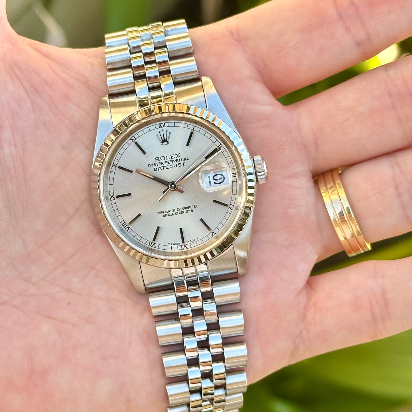 Datejust 36 Silver Ref 16234 1989