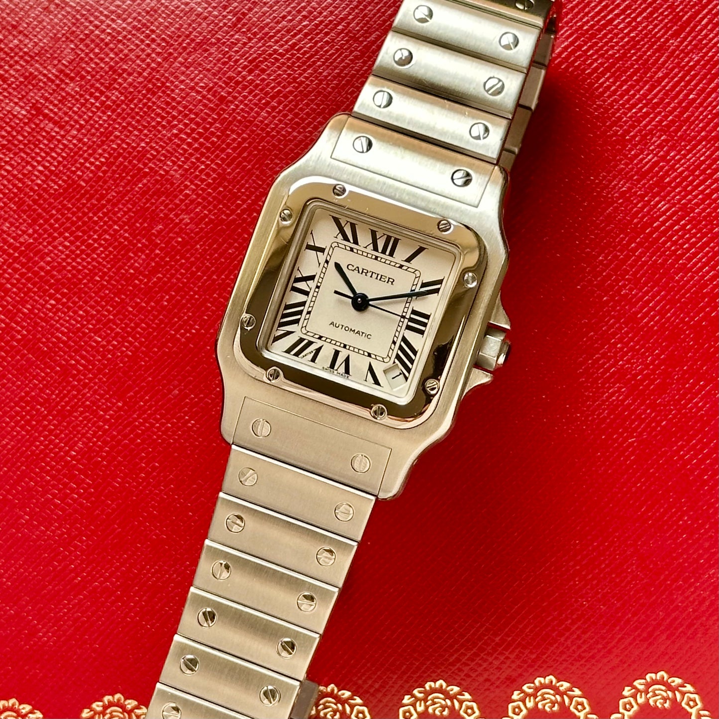 Santos Galbée Automatic XL White Romans Ref 2823 2008