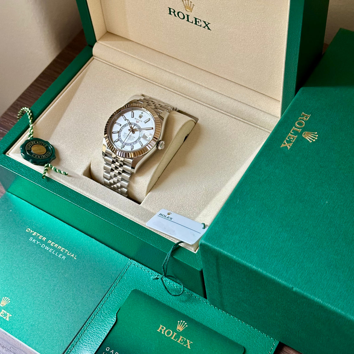 Sky-Dweller White Jubilee 18K White Gold Ref 336934 2026