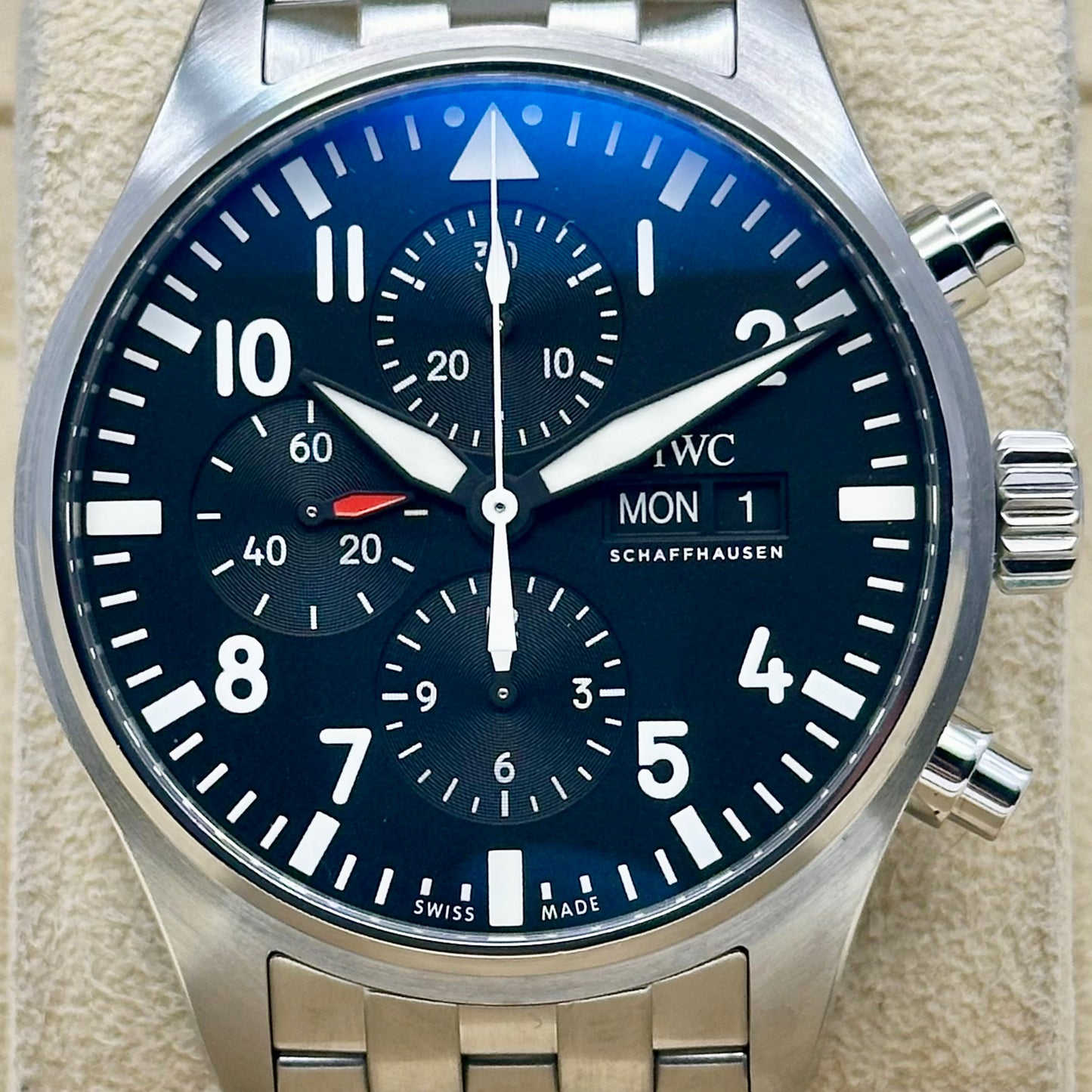 Pilot’s Chronograph 43 Black Dial Ref IW377710 2019