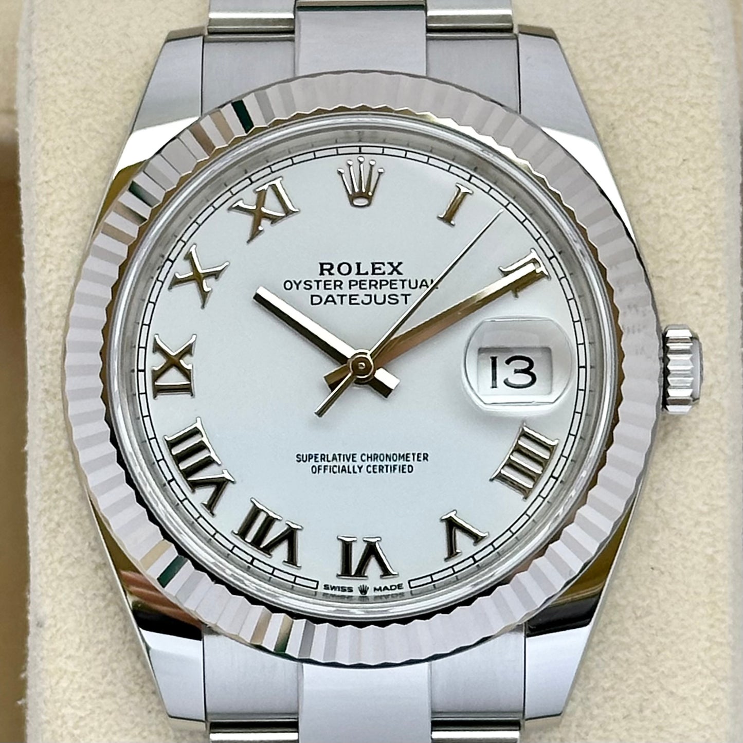 Datejust 41 White Romans Ref 126334 2019