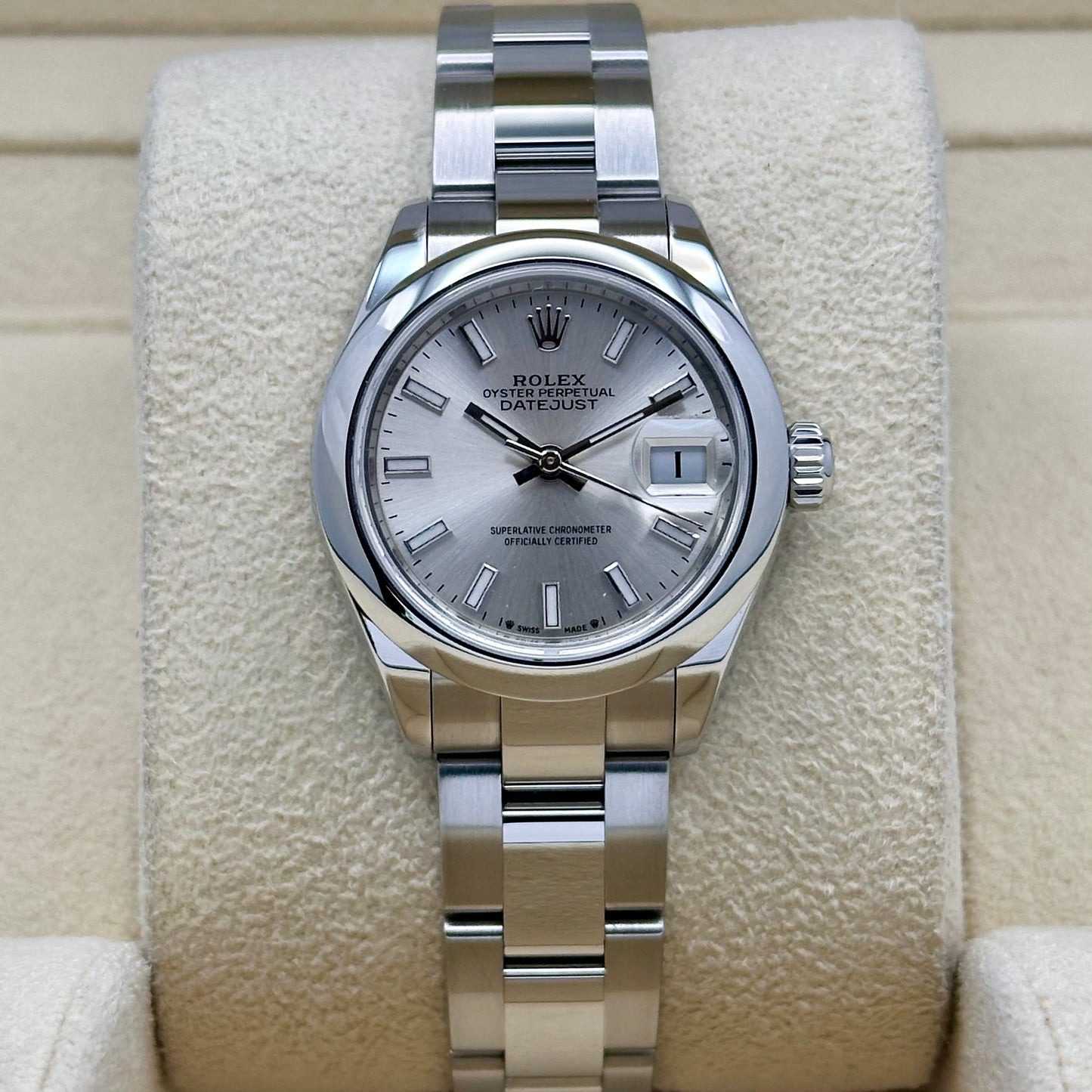 Lady-Datejust 28 Silver Sunburst Dial Ref 279160 2021