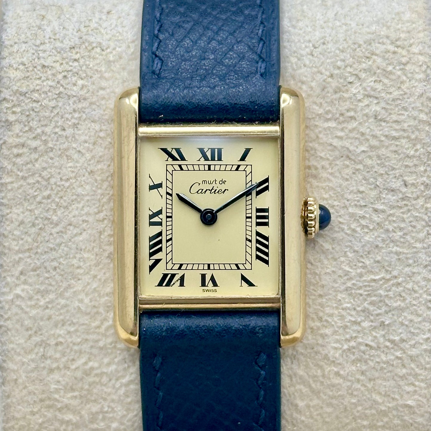 Tank Must Small Ivory Romans Manual Winding 1980