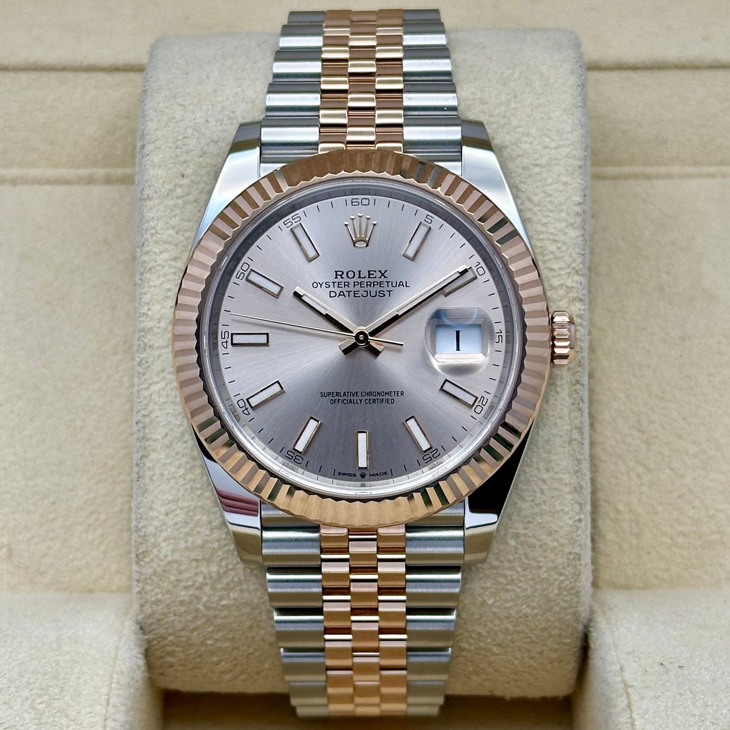 Datejust 41 Sundust 18K Rose Gold Ref 126331 2025