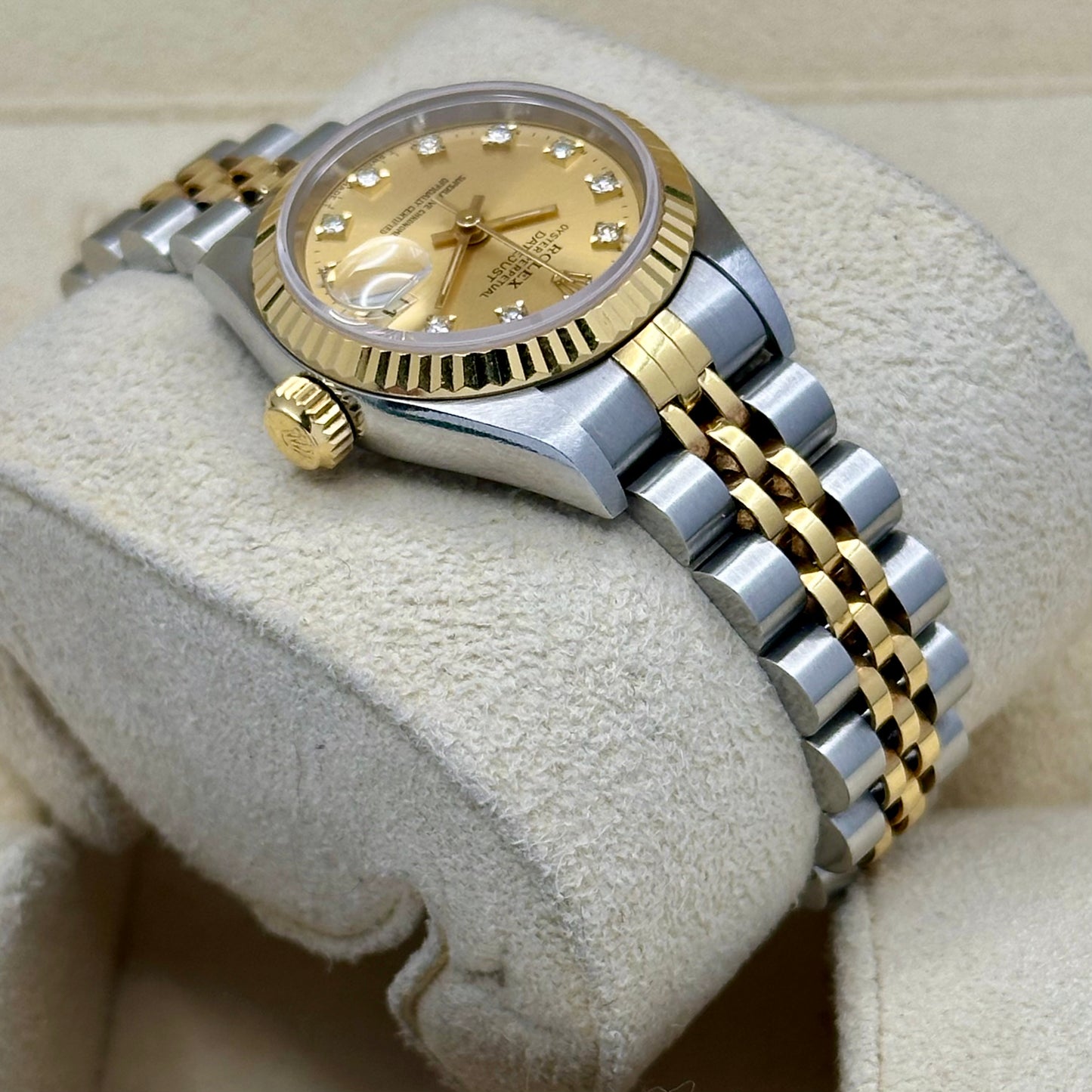 Lady-Datejust 26 Champagne Diamond Ref 69173G