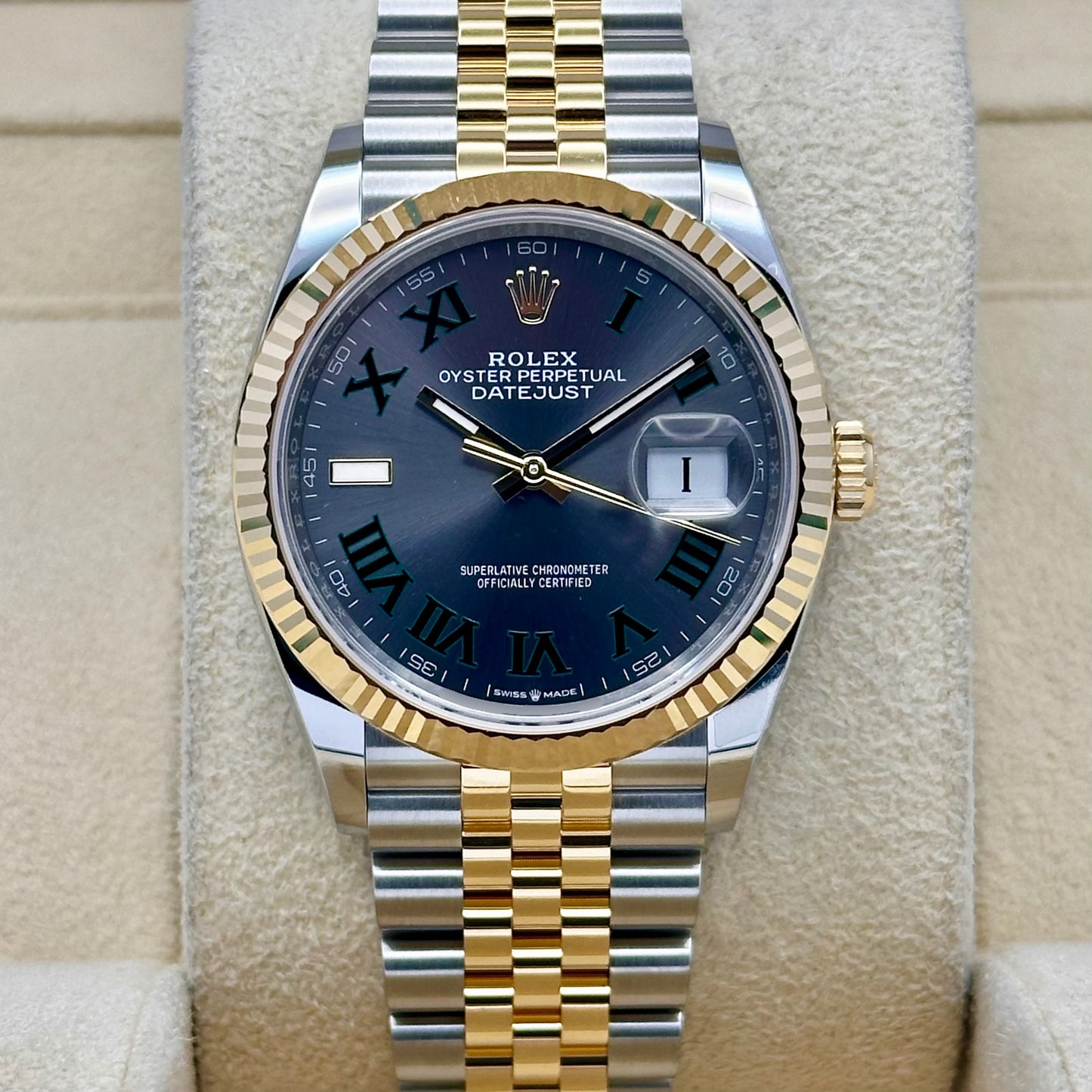 Datejust 36 Wimbledon 18K Yellow Gold Ref 126233 2025