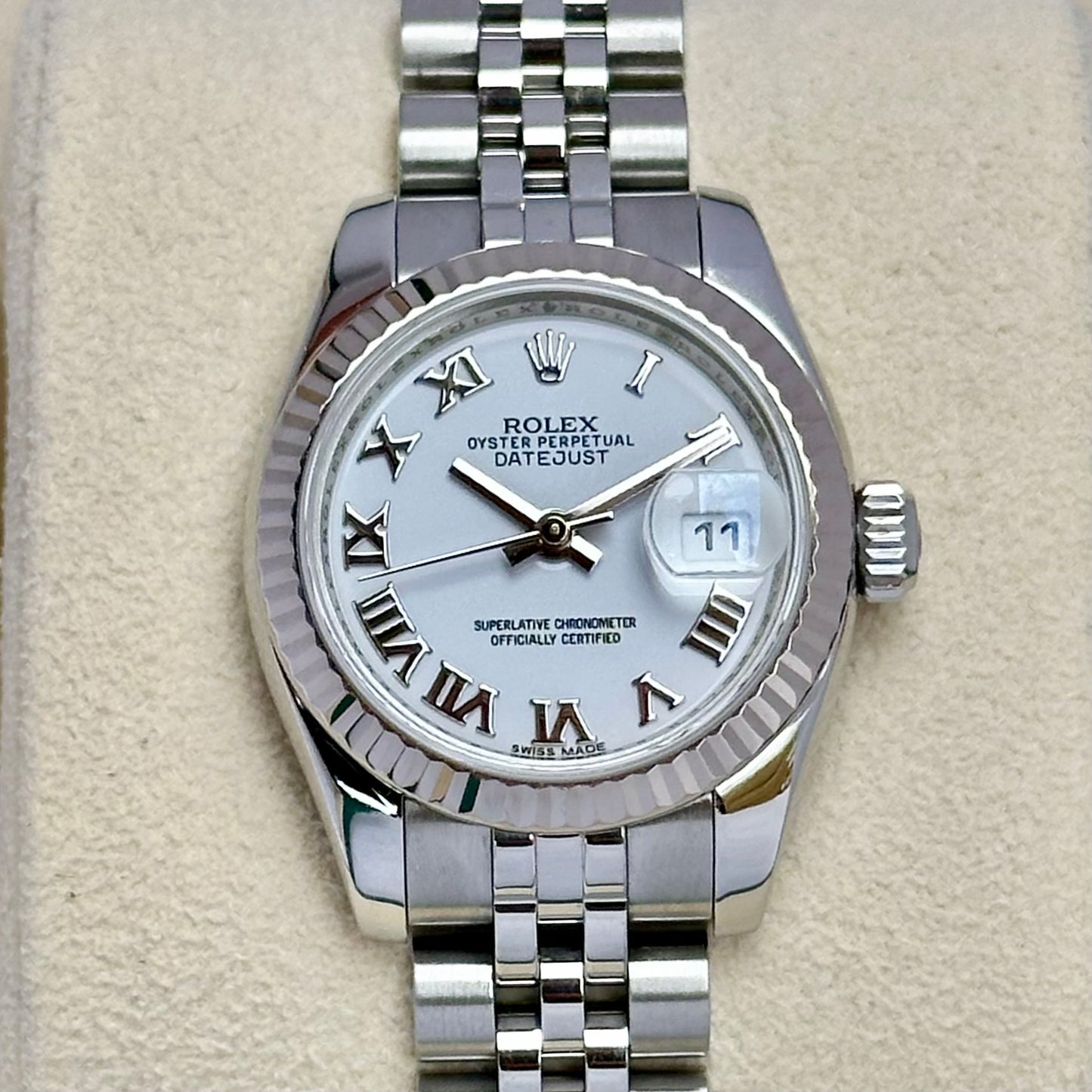 Lady-Datejust 26 White Romans Ref 179174 2016