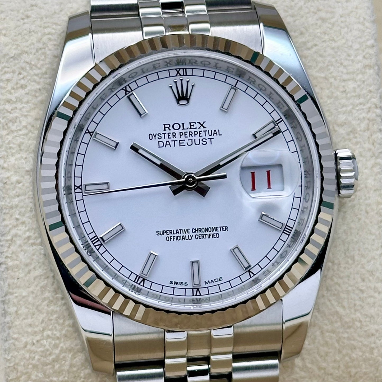 Datejust 36 White Roulette Ref 116234 2014
