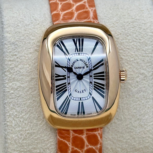 Galet Silver Guilloché 18K Rose Gold Ref 3002 S QZ R
