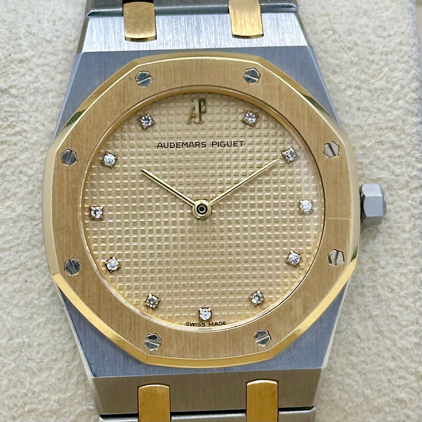 Royal Oak Champagne Diamond 18K Yellow Gold Two Tone Ref 56303SA 1990