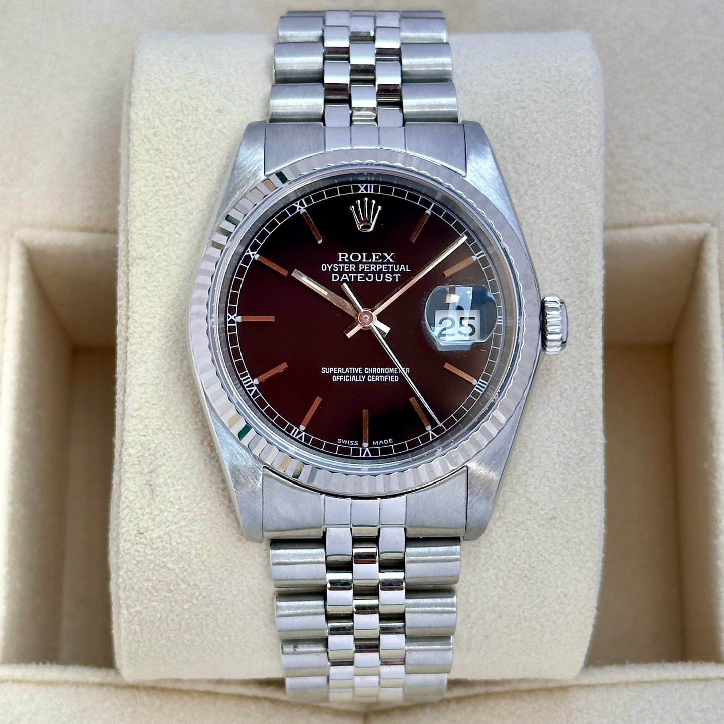 Rolex Datejust 36 Black Ref 16234 1990