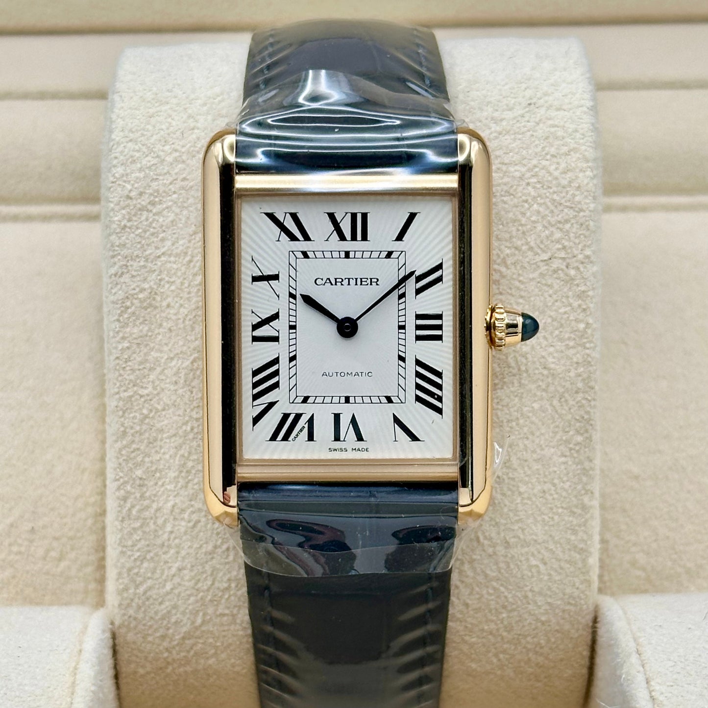 Tank Louis Cartier Large White Romans 18K Yellow Gold Automatic Ref WGTA0357 2026