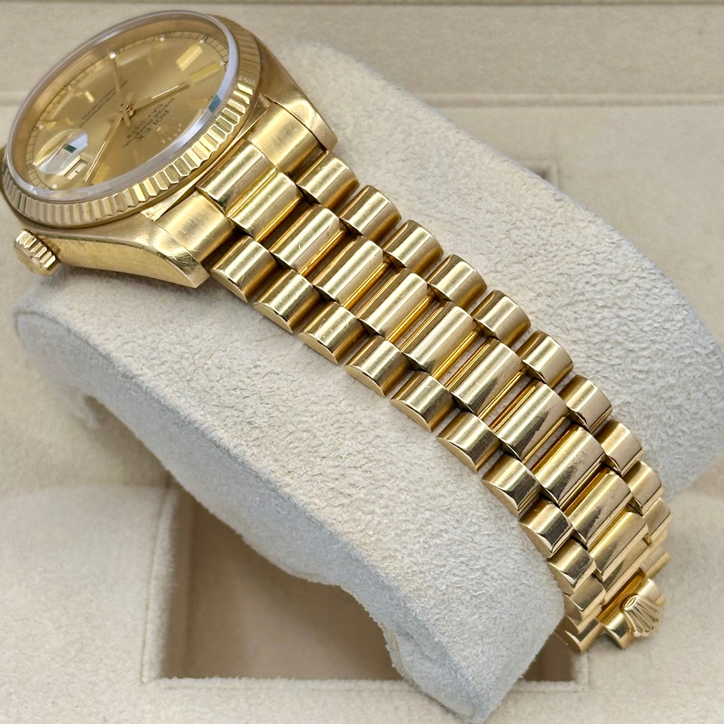 Day-Date 36 Champagne Dial 18K Yellow Gold Ref 18038 1983