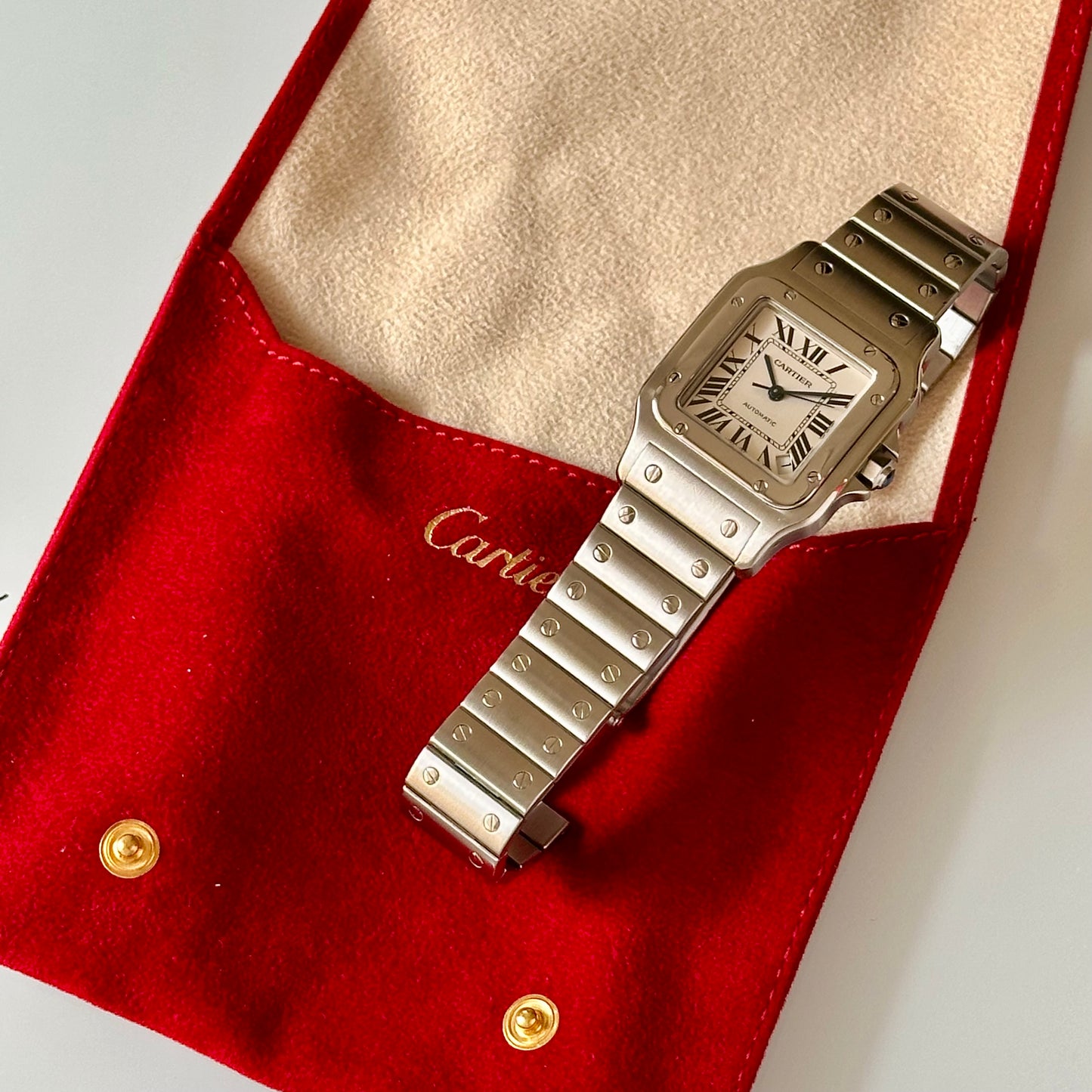 Santos Galbée Automatic XL White Romans Ref 2823 2008