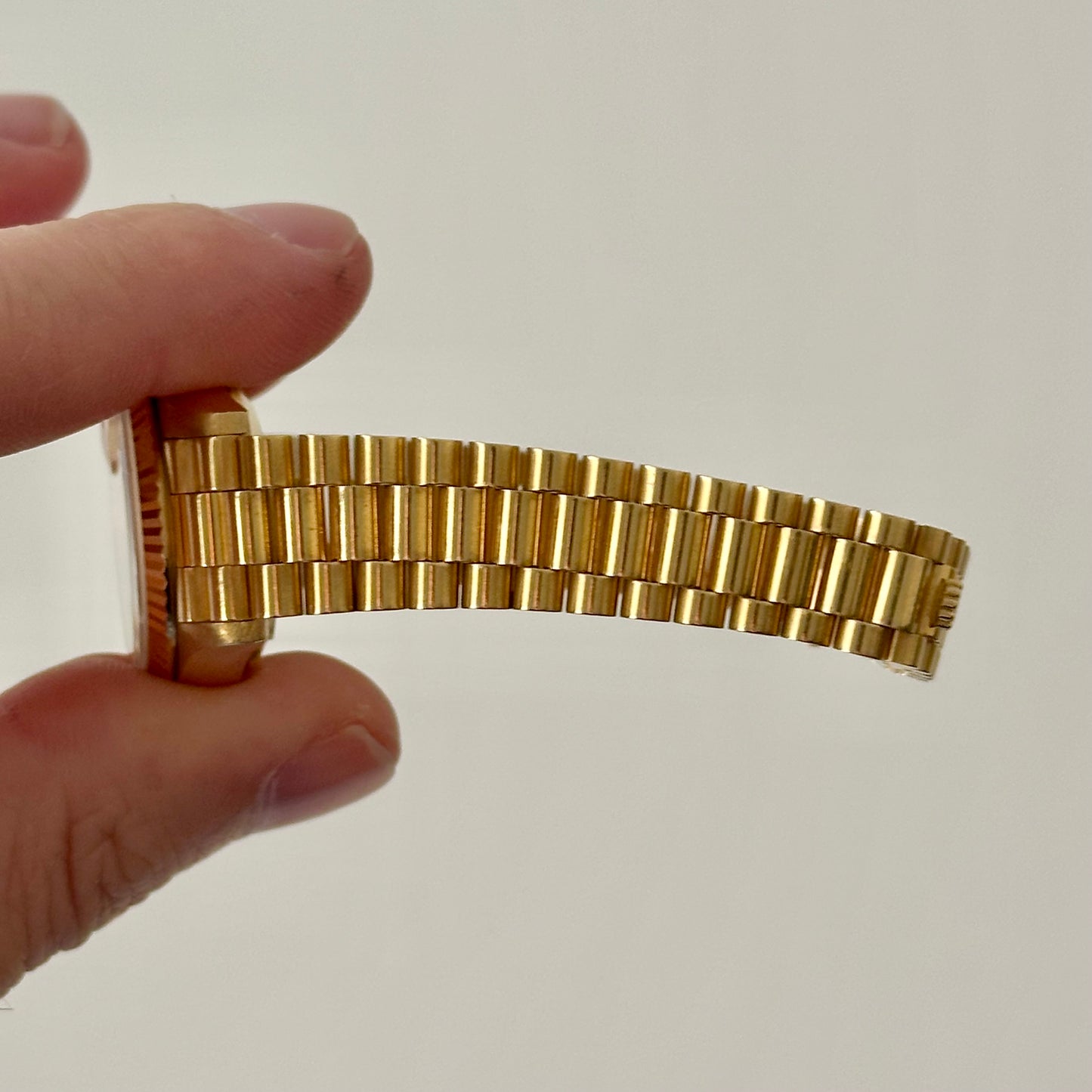 Lady-Datejust 26 Champagne Diamond 18K Yellow Gold President Ref 69178