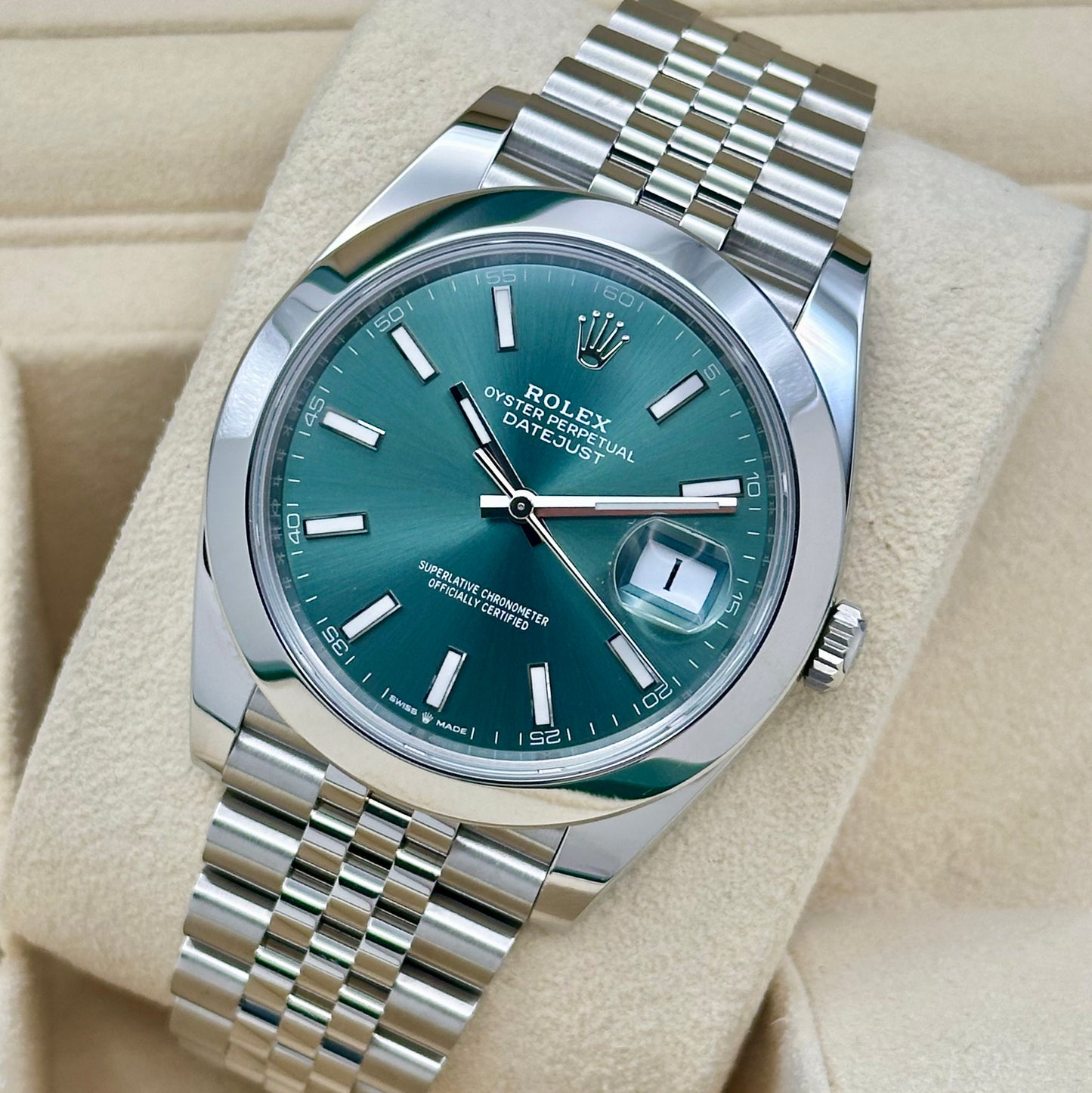 Datejust 41 Mint Green Jubilee Ref 126300 2025