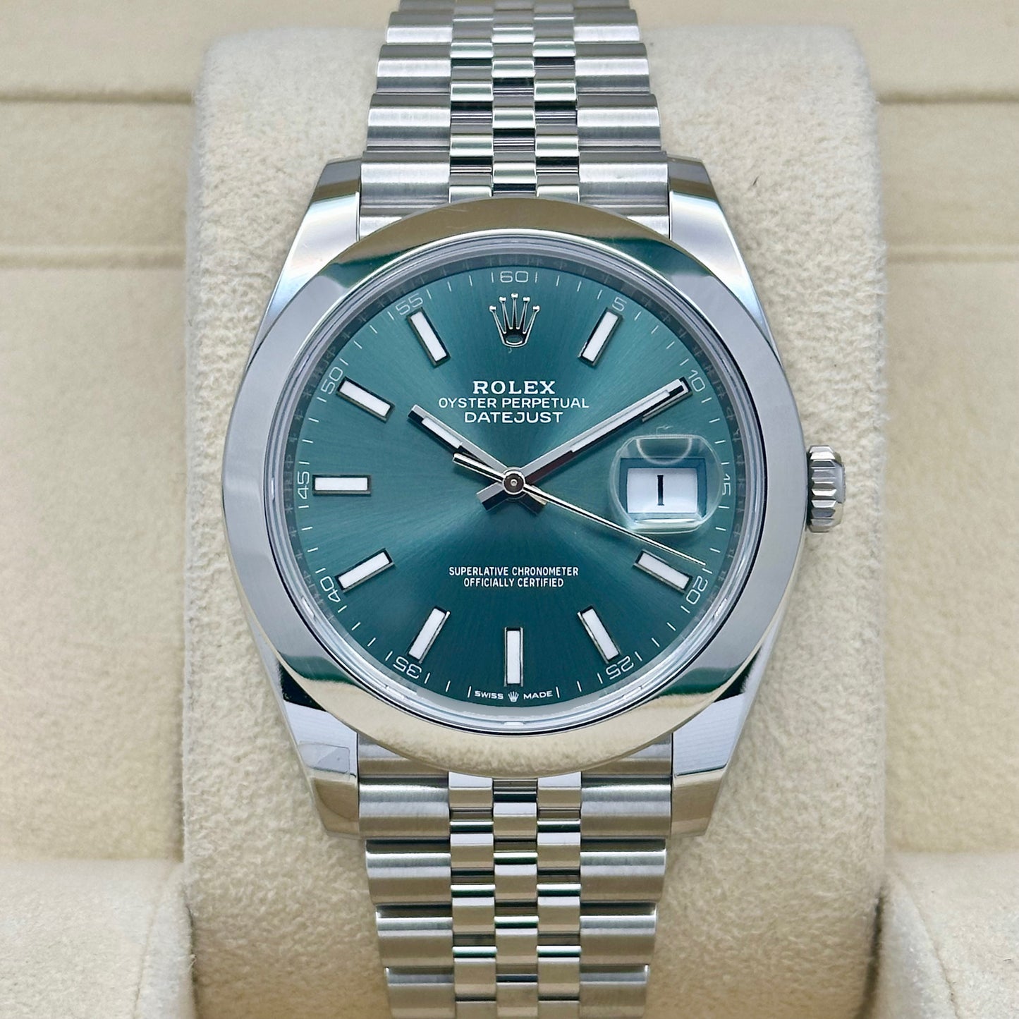 Datejust 41 Mint Green Jubilee Ref 126300 2025