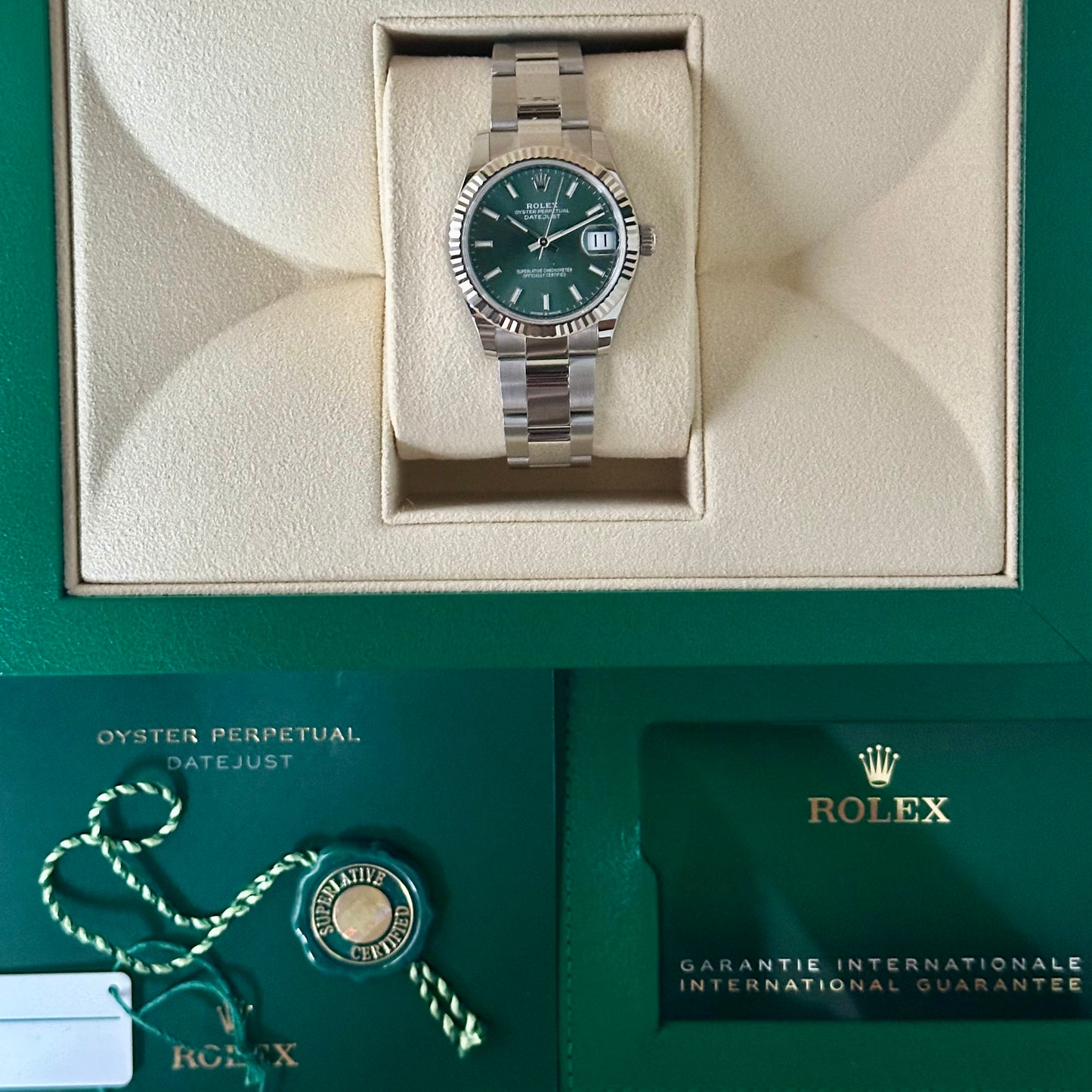 Datejust 31 Mint Green Ref 278274 2023