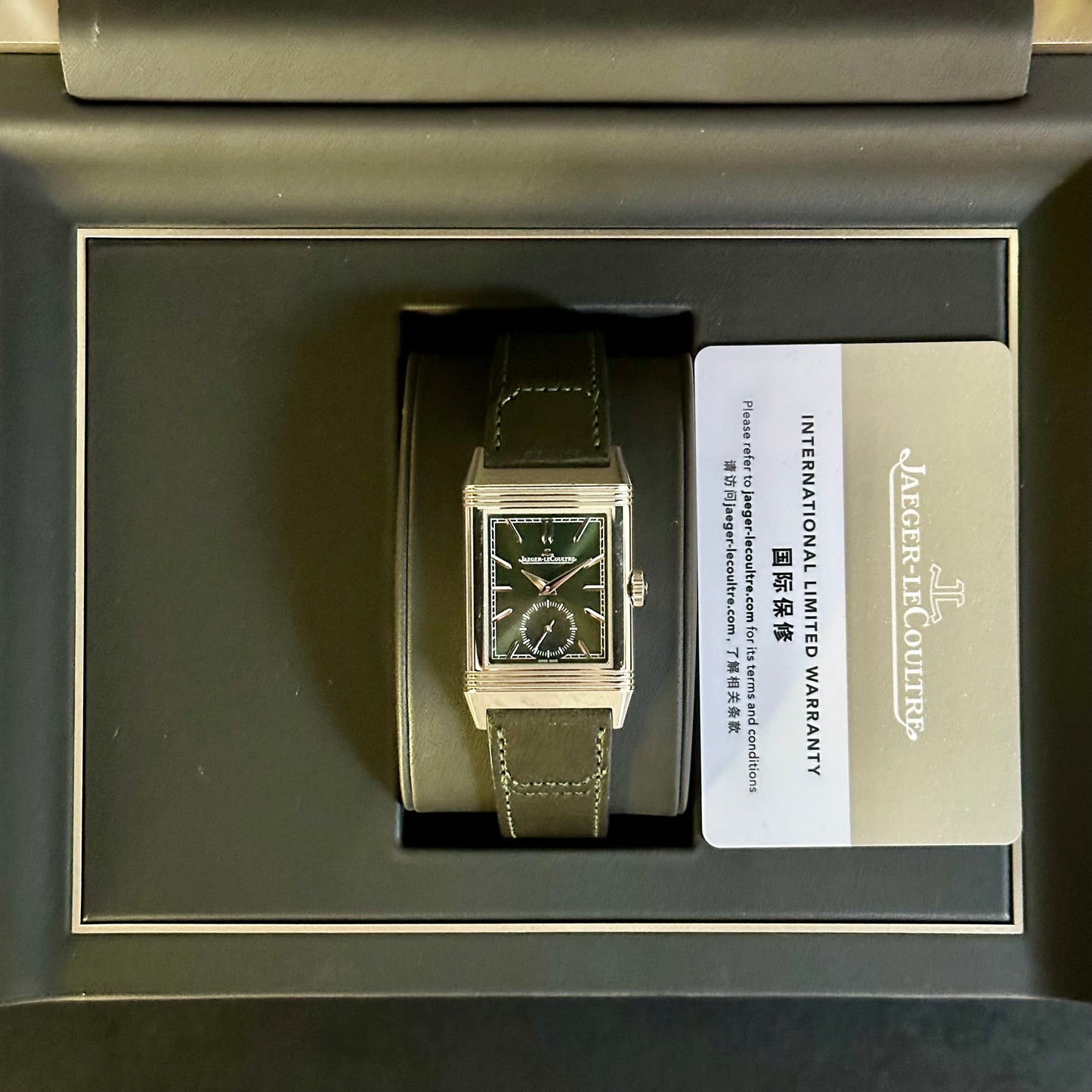 Reverso Tribute Monoface Green 2021