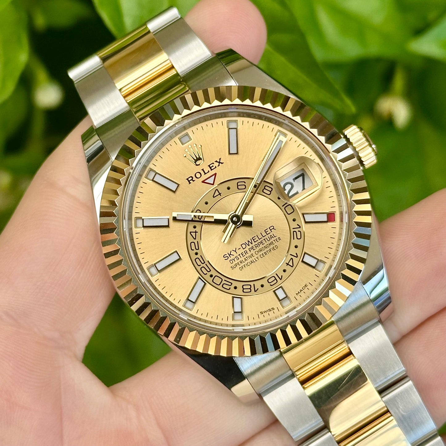 Sky-Dweller Champagne Two Tone Ref 326933 2022