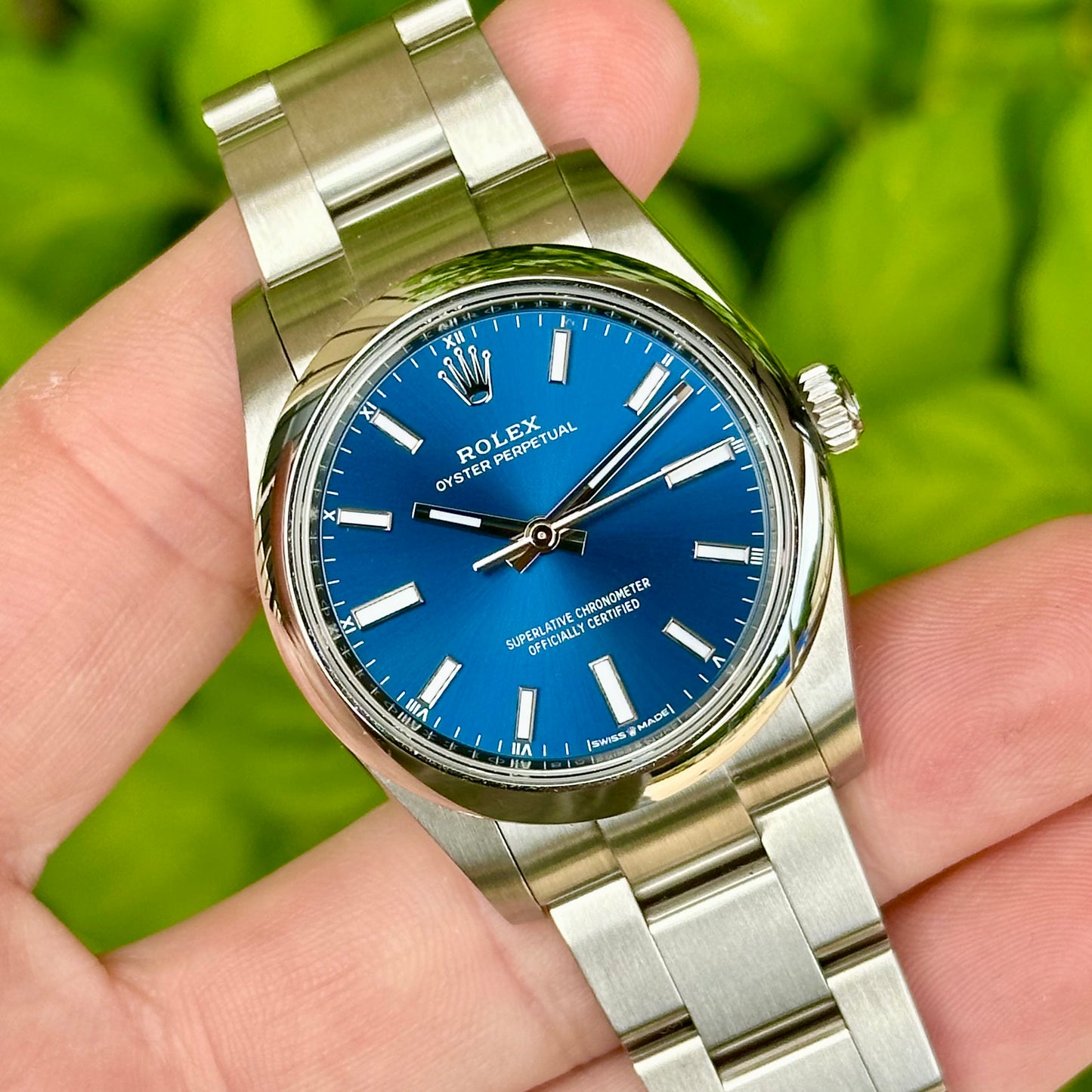 Oyster Perpetual 34 Bright Blue Ref 124200 2022