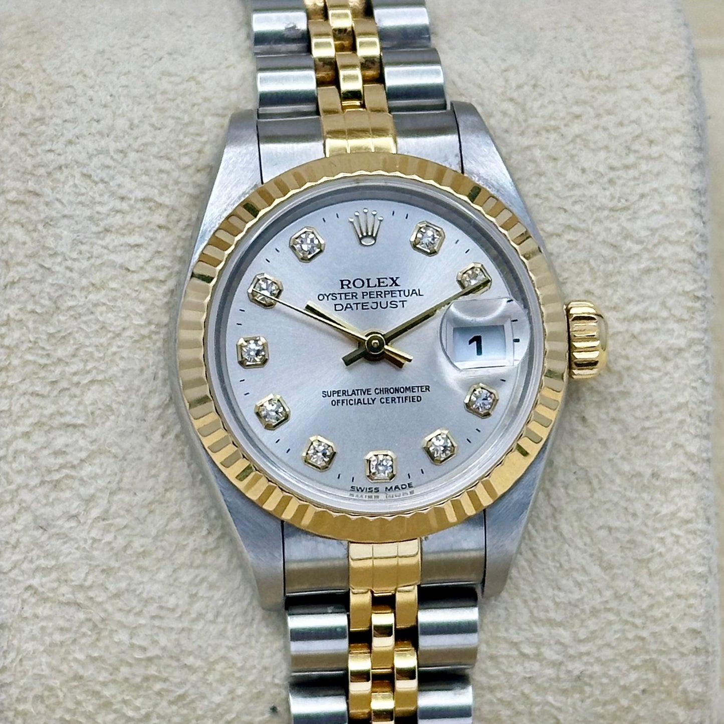 Lady-Datejust 26 Silver Big Diamond Ref 79173 2000