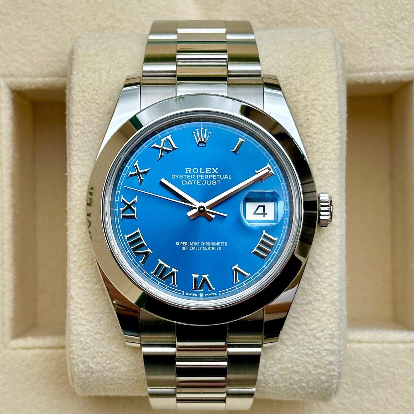 Datejust 41 Azzurro Blue Ref 126300 2021