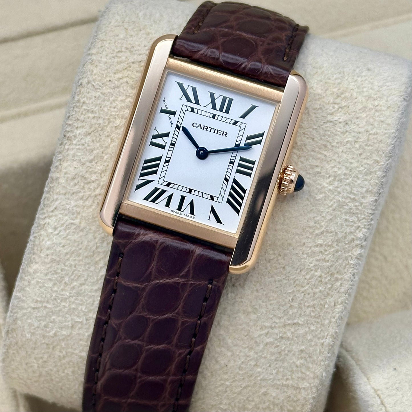 Tank Solo White Romans 18K Rose Gold Ref W5200024 2021