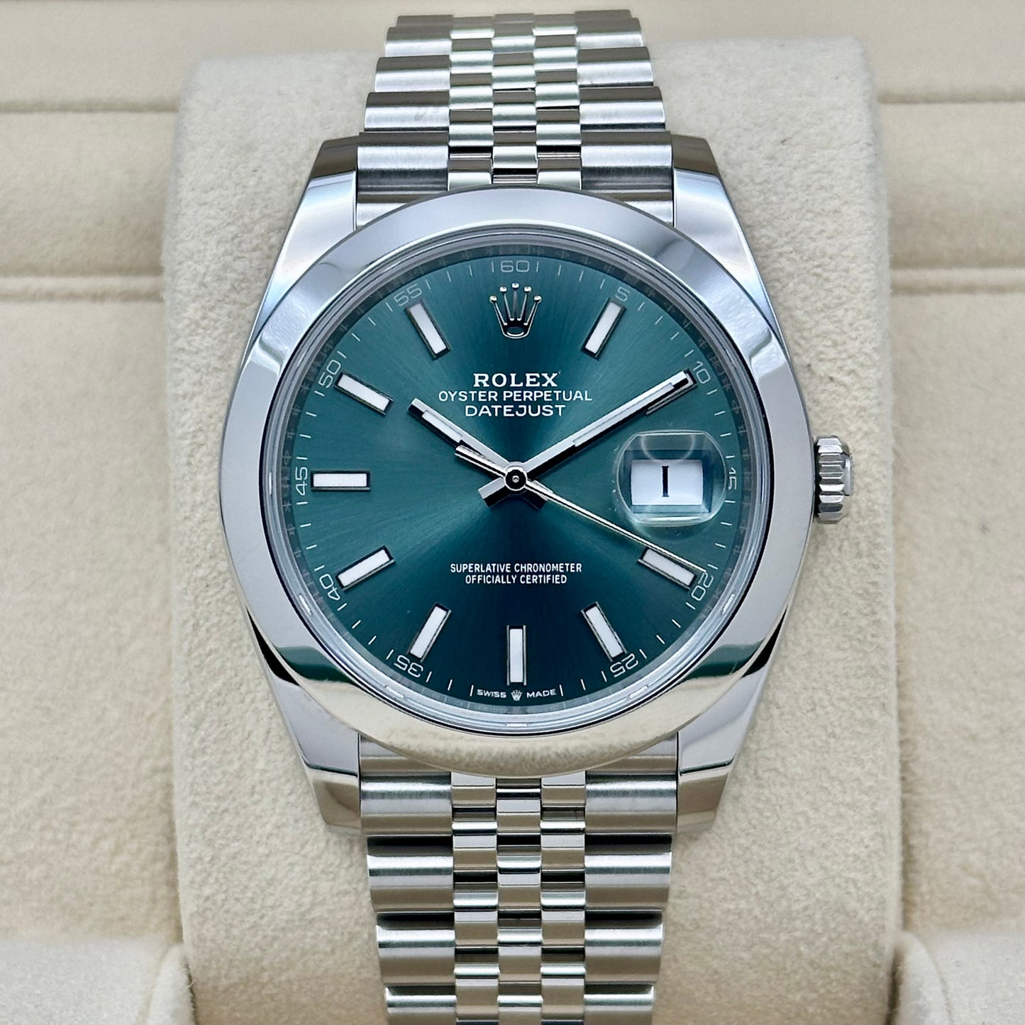 Datejust 41 Mint Green Jubilee Ref 126300 2025