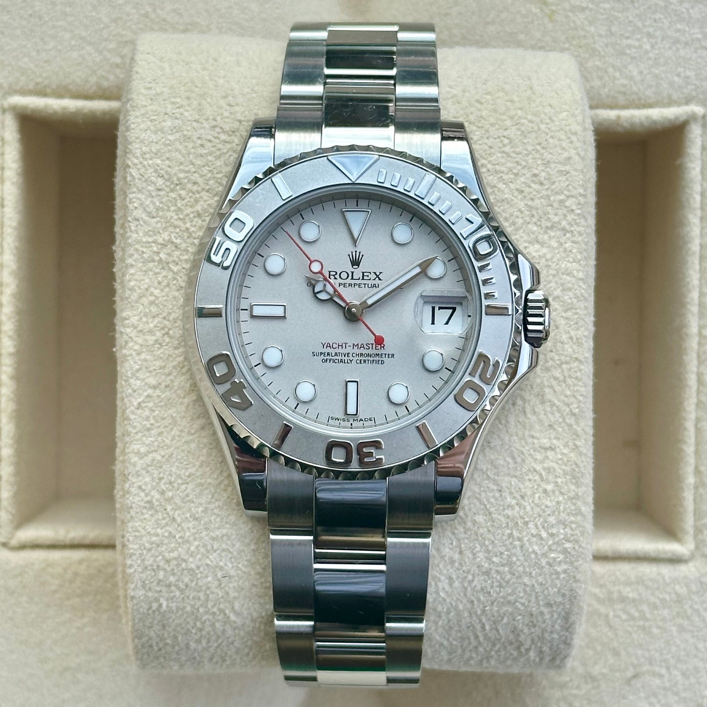 Yacht-Master 35 Platinum Dial Ref 168622 2011