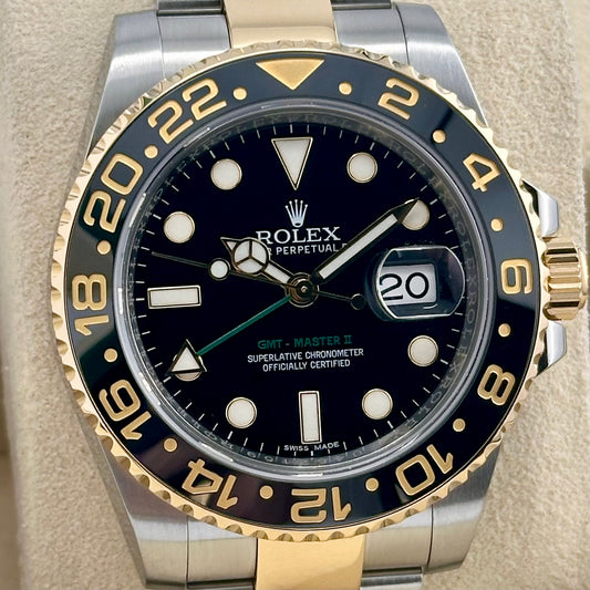GMT Master II 18K Yellow Gold Ref 116713LN 2014