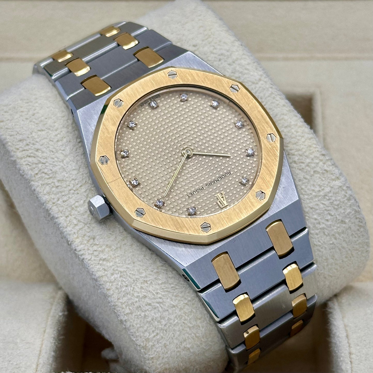 Royal Oak Champagne Diamond 18K Yellow Gold Two Tone Ref 56303SA 1990