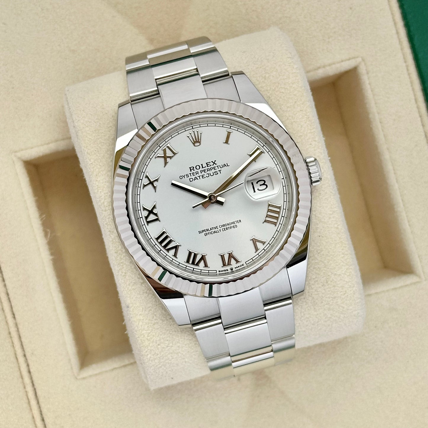 Datejust 41 White Romans Ref 126334 2019