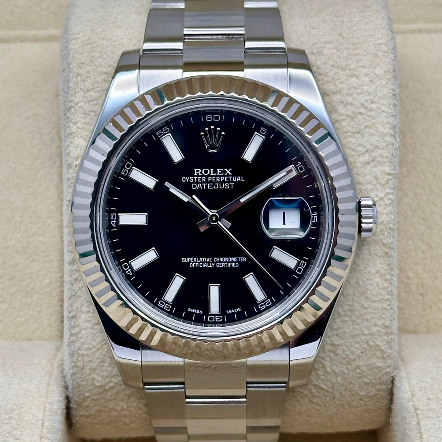 Datejust 41 II Black Dial Ref 116334 2013