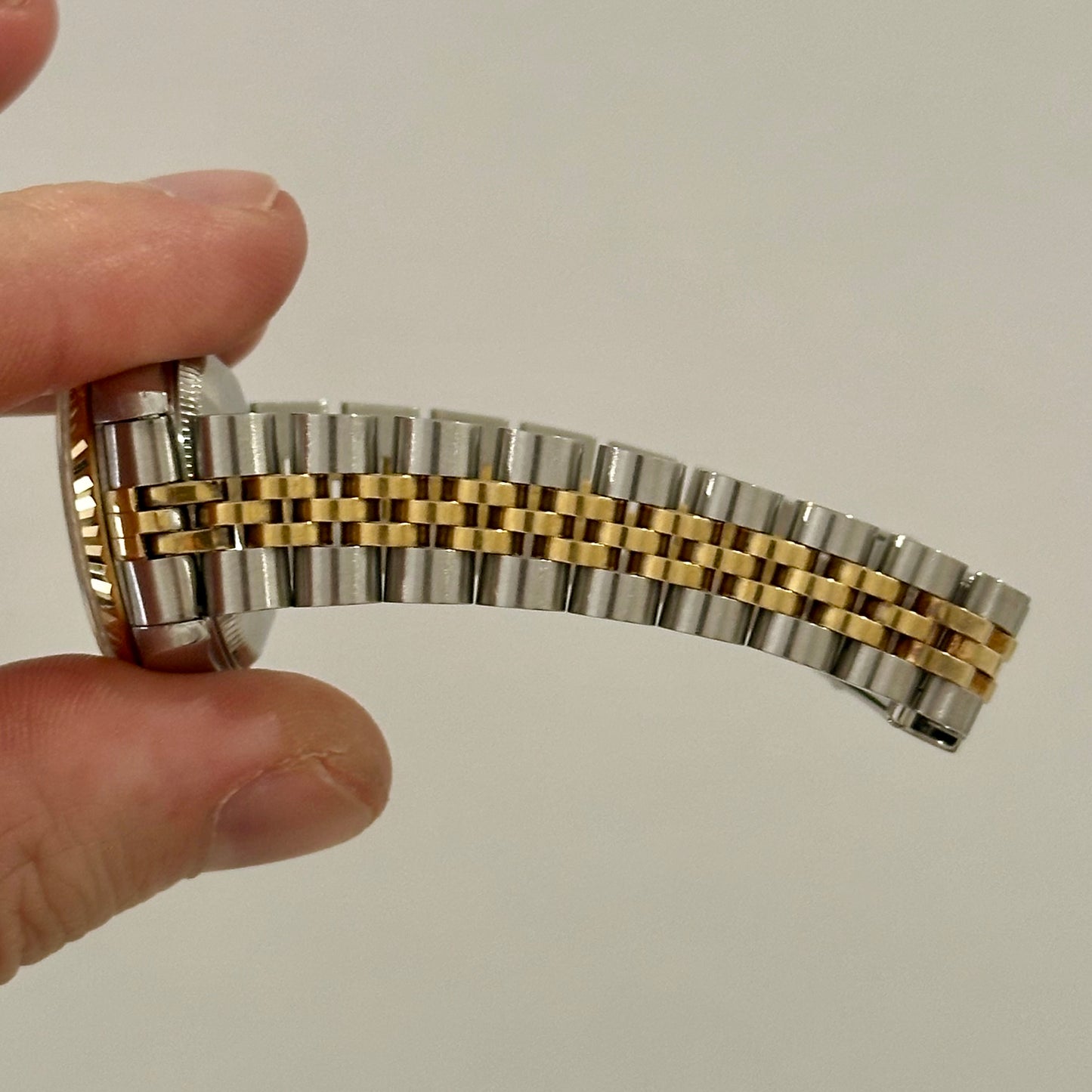 Lady-Datejust 26 White Buckley Diamond Dial 18K Yellow Gold Two Tone Ref 69173G 1995