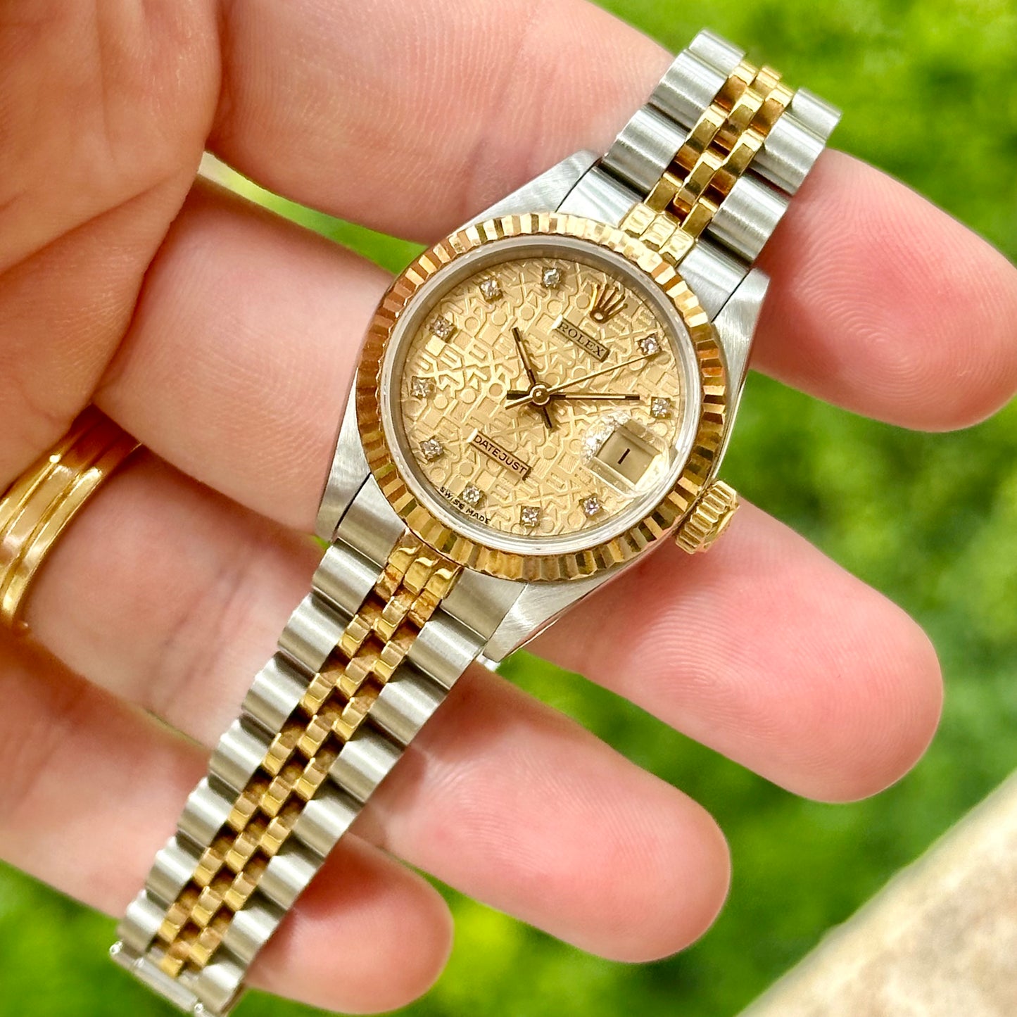 Lady-Datejust 26 Computer Diamond Ref 69173 1990