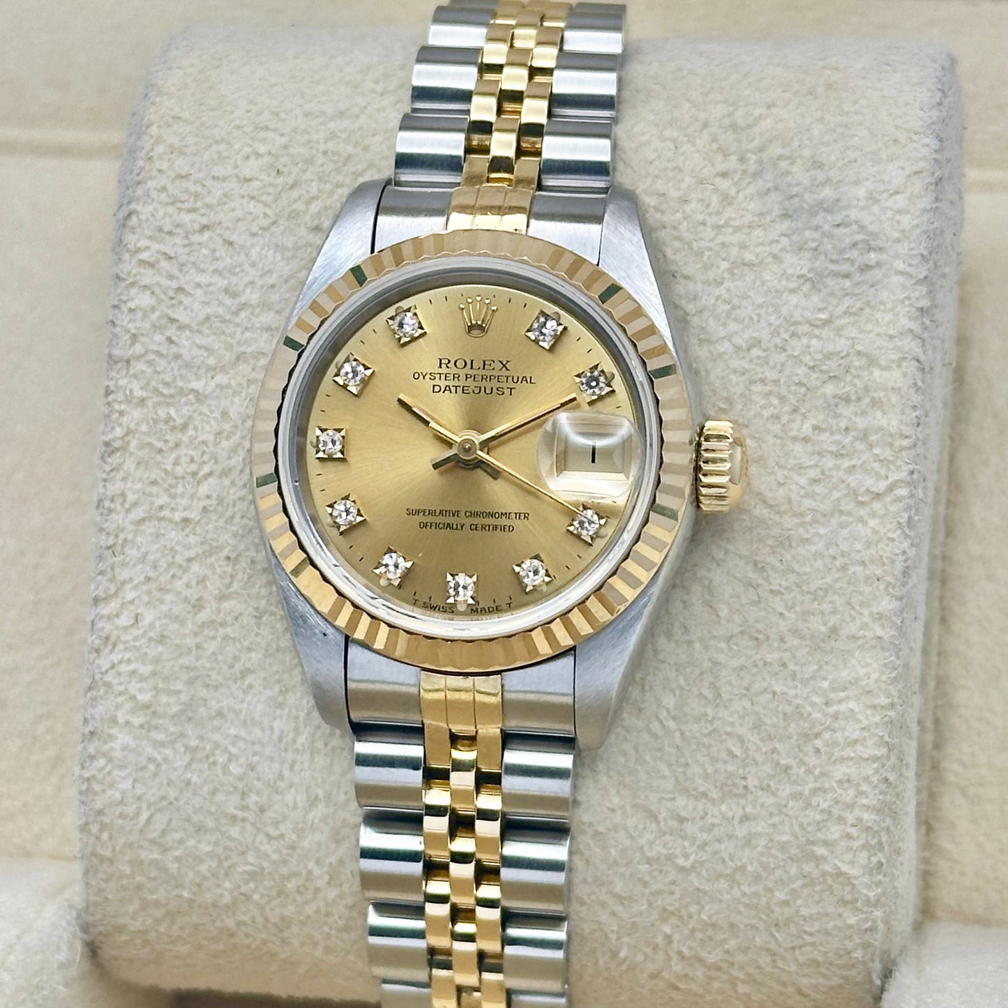 Lady-Datejust 26 Champagne Diamond Ref 69173G