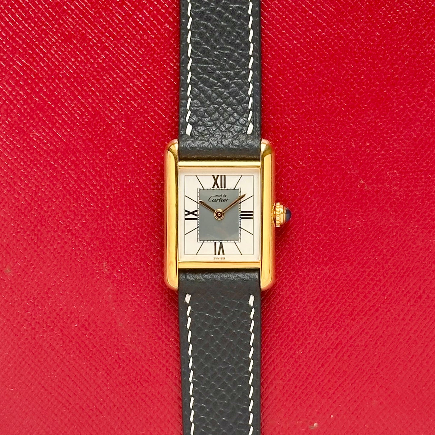 Tank Must Vermeil Small White Romans Ref 5057001 1990