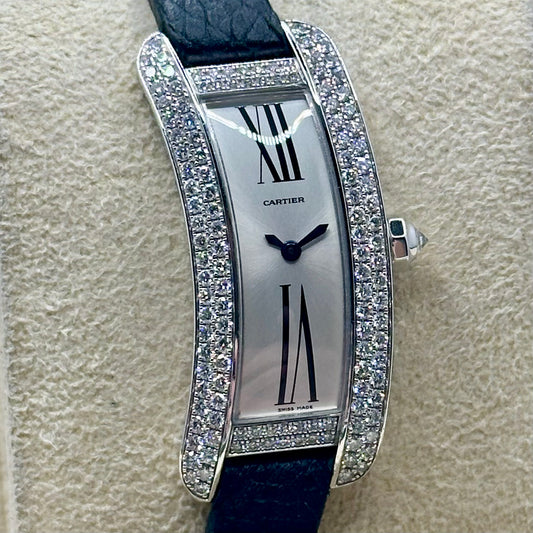 Tank S 18K White Gold Factory Diamond Set Ref 2625