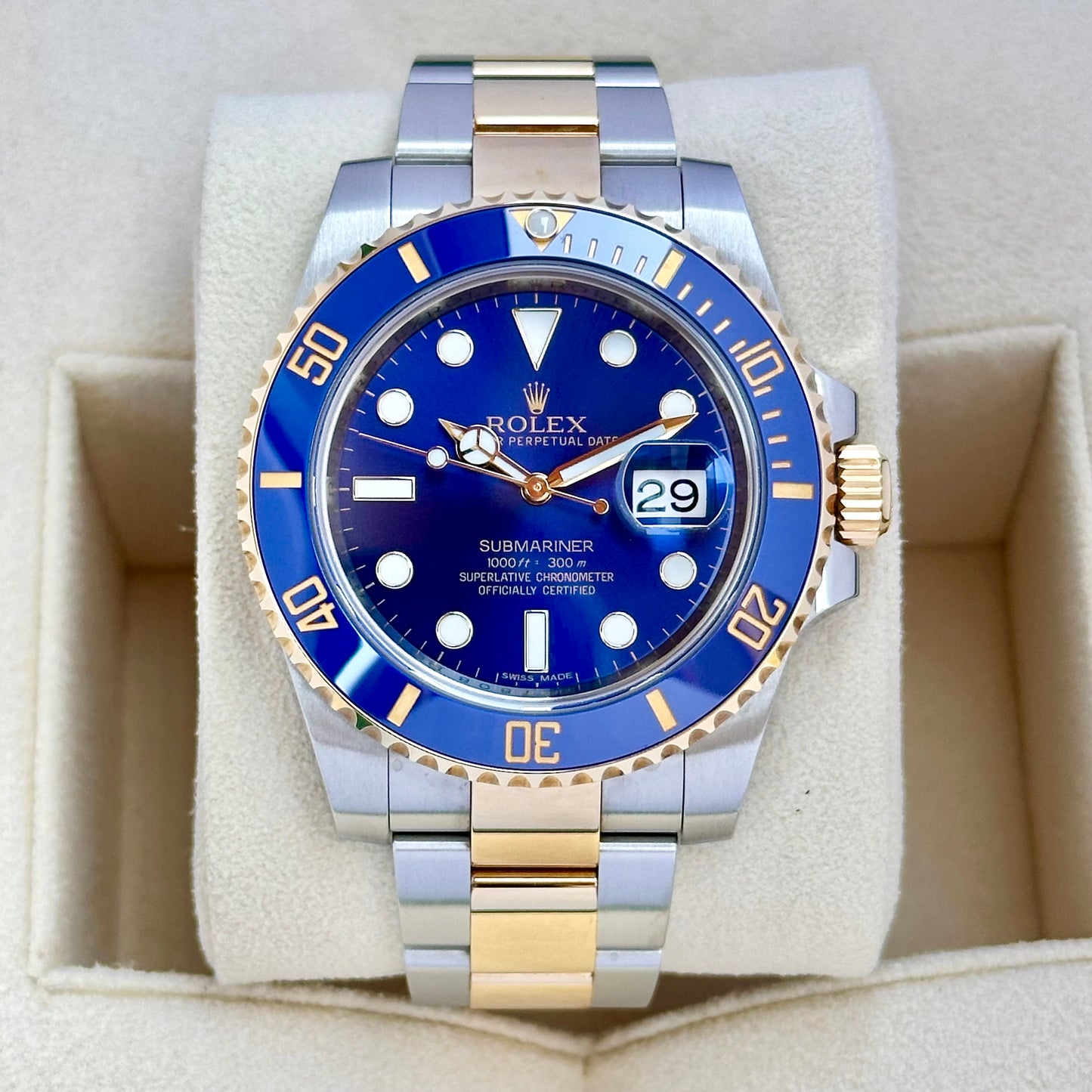 Submariner Date Sunburst Bluesy Ref 116613LB 2014